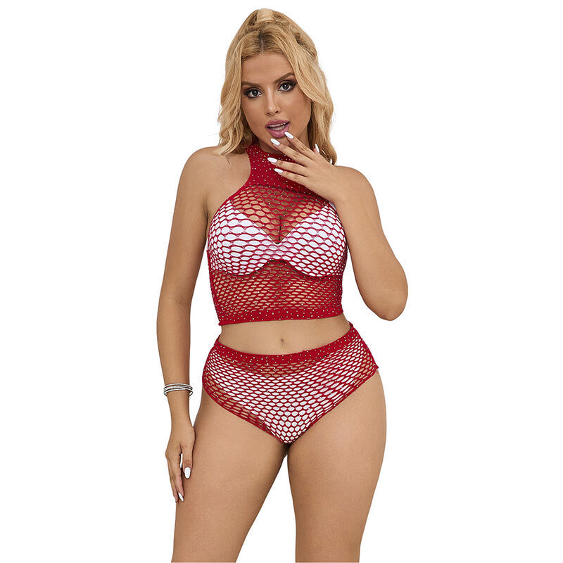 Subblime Sets-952402 Set Rete Strass Rosa, One Size