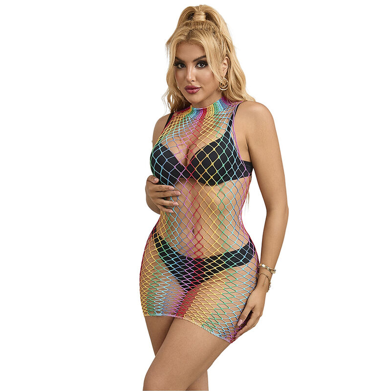 Subblime Dresses-952433 Abito Tipo Rete Collare Alto Senza Maniche 1 Subblime Dresses-952433 Abito Tipo Rete Collare Alto Senza Maniche · Lingerie sexy donna