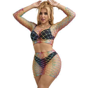 Subblime Sets-952440 Set 2 Parti Maglia Arcobaleno, Maniche Lunghe One