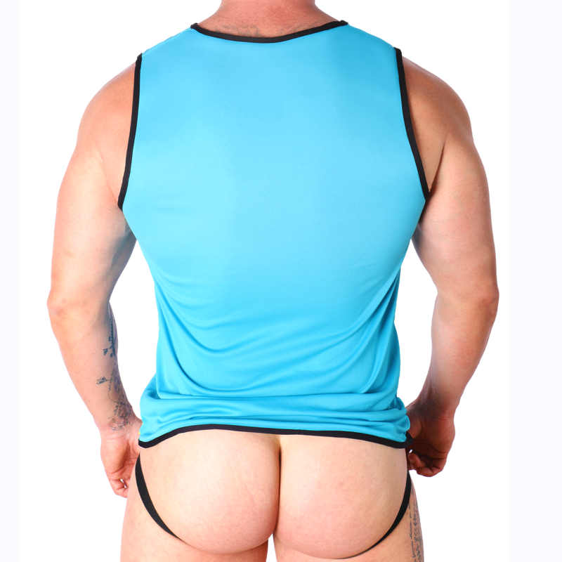 Macho-Maglietta sportiva Blu — MACHO UNDERWEAR · Intimo uomo (immagine 5)