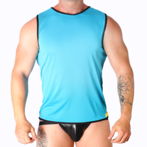 Macho-Maglietta sportiva Blu
