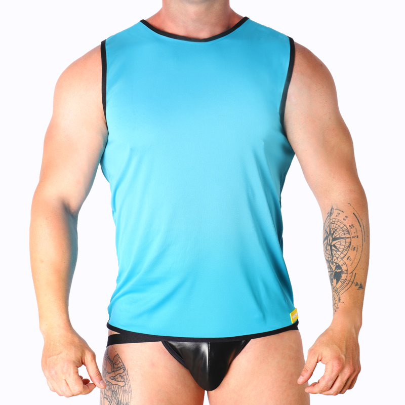 Macho-Maglietta sportiva Blu