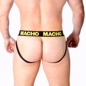 Macho Underwear-MX25A Jock Lycra Giallo · Intimo uomo (immagine 6)