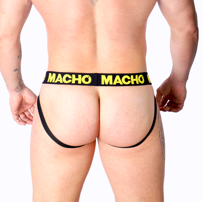 Macho Underwear-MX25A Jock Lycra Giallo · Intimo uomo (immagine 6)