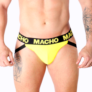 Macho Underwear-MX25A Jock Lycra Giallo