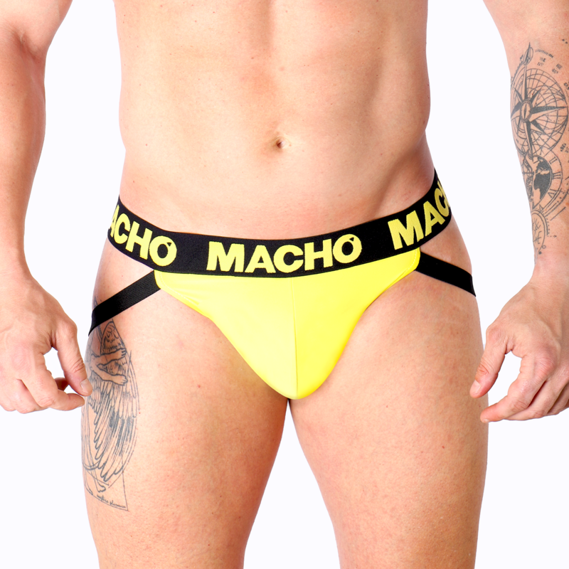 Macho Underwear-MX25A Jock Lycra Giallo