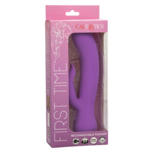 Calexotics-Primo tempo Vibratore Pleaser Ricaricabile, Viola-Silicone · Vibratori (immagine 8)