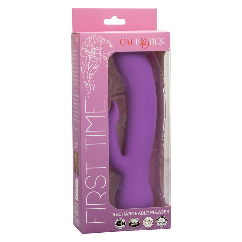 Calexotics-Primo tempo Vibratore Pleaser Ricaricabile, Viola-Silicone · Vibratori (immagine 8)