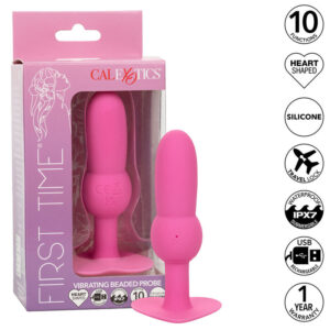 Calexotics-First Time Plug anale Sonda perlata 10 Vibrazioni · Giocattoli anali
