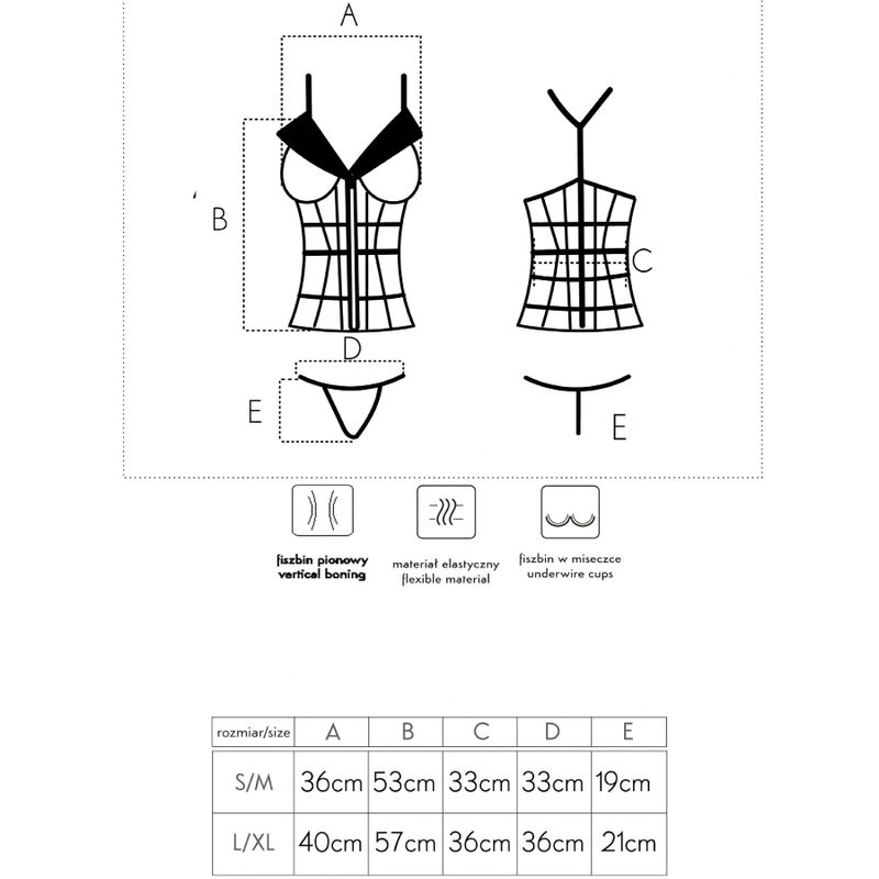 Livco Corsetti Fashion-Laura LC-20215 Corsetto + Tanga · Lingerie sexy donna (immagine 6)