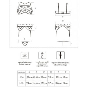 Livco Corsetti Fashion-Soledad LC-20217 Set di giarrettiere 7 Livco Corsetti Fashion-Soledad LC-20217 Set di giarrettiere · Lingerie sexy donna (imaginea 4)