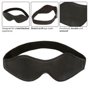 Calexotics-Maschera per Occhi Notturni in Pvc, Nero · Bondage & Manette (immagine 3)