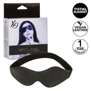 Calexotics-Maschera per Occhi Notturni in Pvc, Nero · Bondage & Manette (immagine 7)
