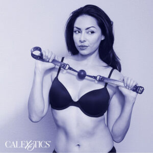 Calexotics-Nocturnal Ball Gag di Silicone Nero · Bondage & Manette (immagine 4)