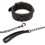Calexotics-Collana notturna e guinzaglio in pelle, regolabile, Nero · Bondage & Manette