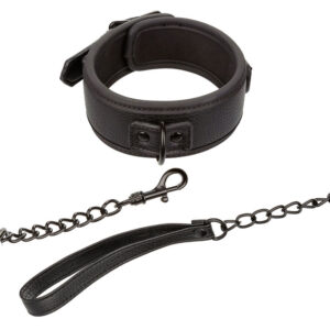 Calexotics-Collana notturna e guinzaglio in pelle, regolabile, Nero 8 Calexotics-Collana notturna e guinzaglio in pelle, regolabile, Nero · Bondage & Manette