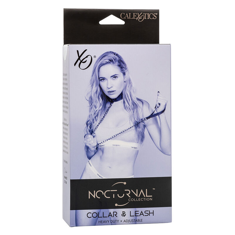 Calexotics-Collana notturna e guinzaglio in pelle, regolabile, Nero 3 Calexotics-Collana notturna e guinzaglio in pelle, regolabile, Nero · Bondage & Manette (imaginea 3)