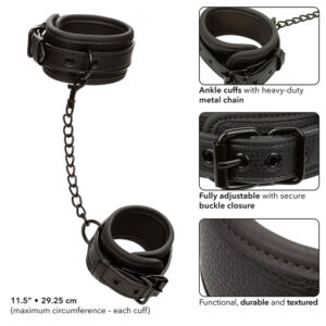 Calexotics-Manette notturne per caviglie in pelle, regolabili 13 Calexotics-Manette notturne per caviglie in pelle, regolabili · Bondage & Manette (imaginea 6)