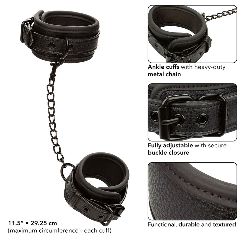 Calexotics-Manette notturne per caviglie in pelle, regolabili 6 Calexotics-Manette notturne per caviglie in pelle, regolabili · Bondage & Manette (imaginea 6)