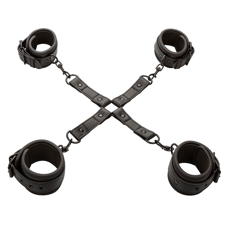 Calexotics-Connettore notturno Hog Tie in pelle regolabile Nero 1 Calexotics-Connettore notturno Hog Tie in pelle regolabile Nero · Bondage & Manette