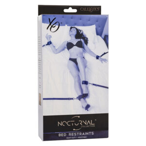 Calexotics-Notturno Imbracatura per letto in pelle regolabile nera · Bondage & Manette (imaginea 7)