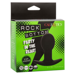 Calexotics-Rock Bottom Plug anale 10 Vibrazioni Silicone Nero-10 · Giocattoli anali (immagine 8)