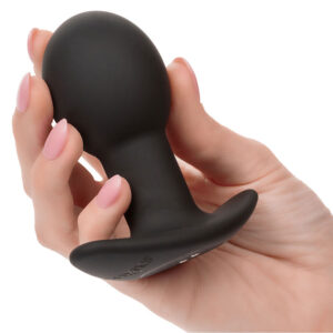 Calexotics-Rock Bottom Plug anale 10 Vibrazioni Silicone Nero-10 · Giocattoli anali (immagine 3)