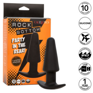 Calexotics-Rock Bottom Plug anale Conic 10 Vibrazioni, Silicone · Giocattoli anali (imaginea 10)
