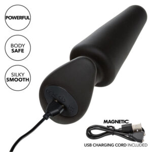 Calexotics-Rock Bottom Plug anale Conic 10 Vibrazioni, Silicone · Giocattoli anali (imaginea 4)