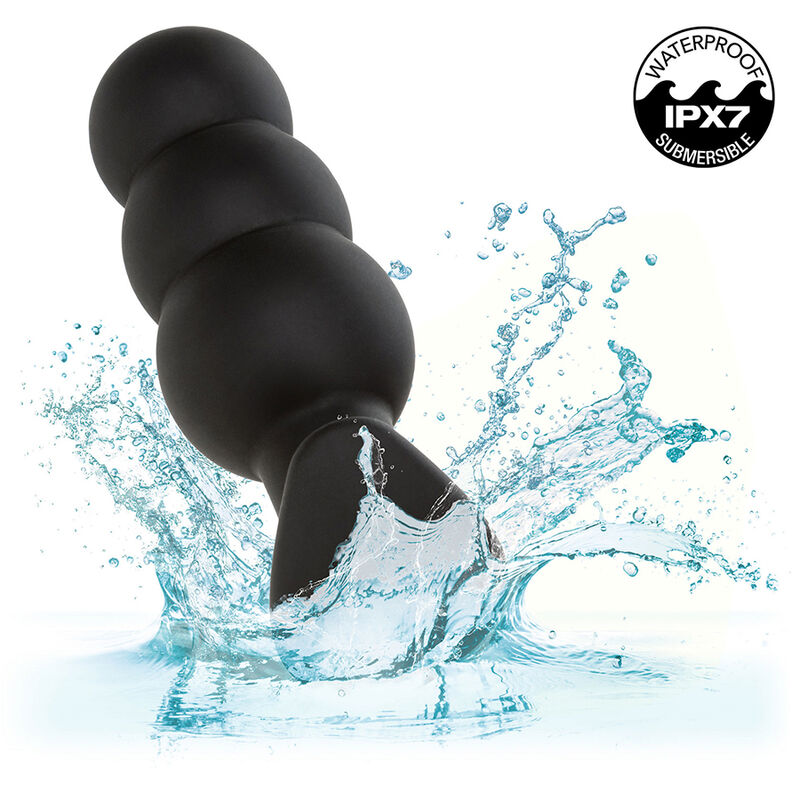 Calexotics-Rock Bottom Plug anale con Perline 10 Vibrazioni Silicone · Giocattoli anali (immagine 7)
