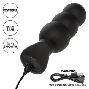 Calexotics-Rock Bottom Plug anale con Perline 10 Vibrazioni Silicone · Giocattoli anali (immagine 4)