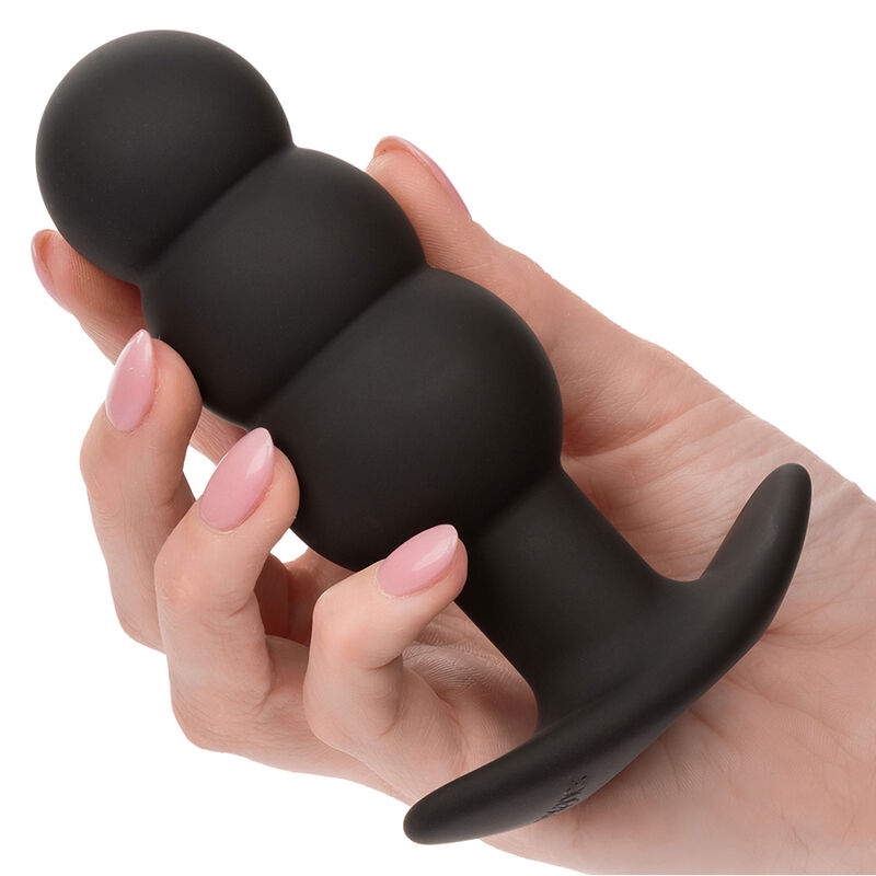 Calexotics-Rock Bottom Plug anale con Perline 10 Vibrazioni Silicone · Giocattoli anali (immagine 3)