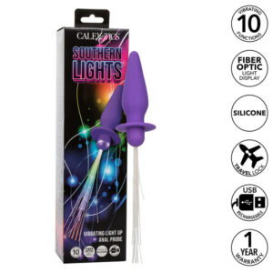 Calexotics-Southern Lights Plug anale Luminoso con 10 Vibrazioni · Giocattoli anali (immagine 8)