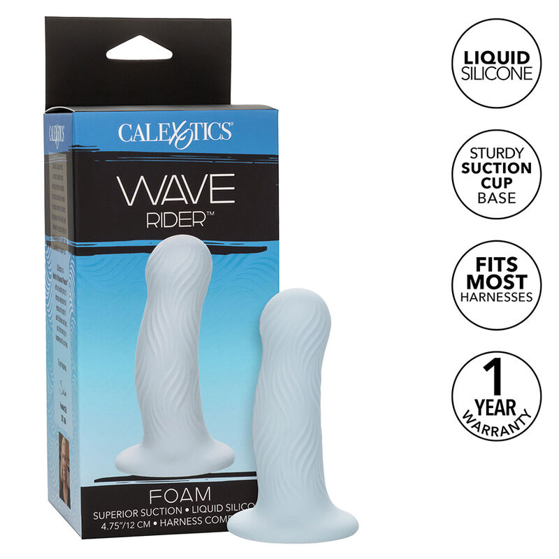 Calexotics-Wave Rider Foam Anale Plug Blue-Silicone, Impermeabile · Giocattoli anali (immagine 9)
