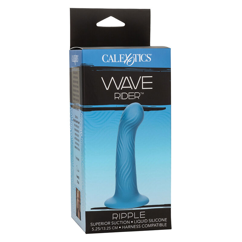 Calexotics-Wave Rider Ripple Plug anale Blu-Silicone, impermeabile · Giocattoli anali (immagine 2)