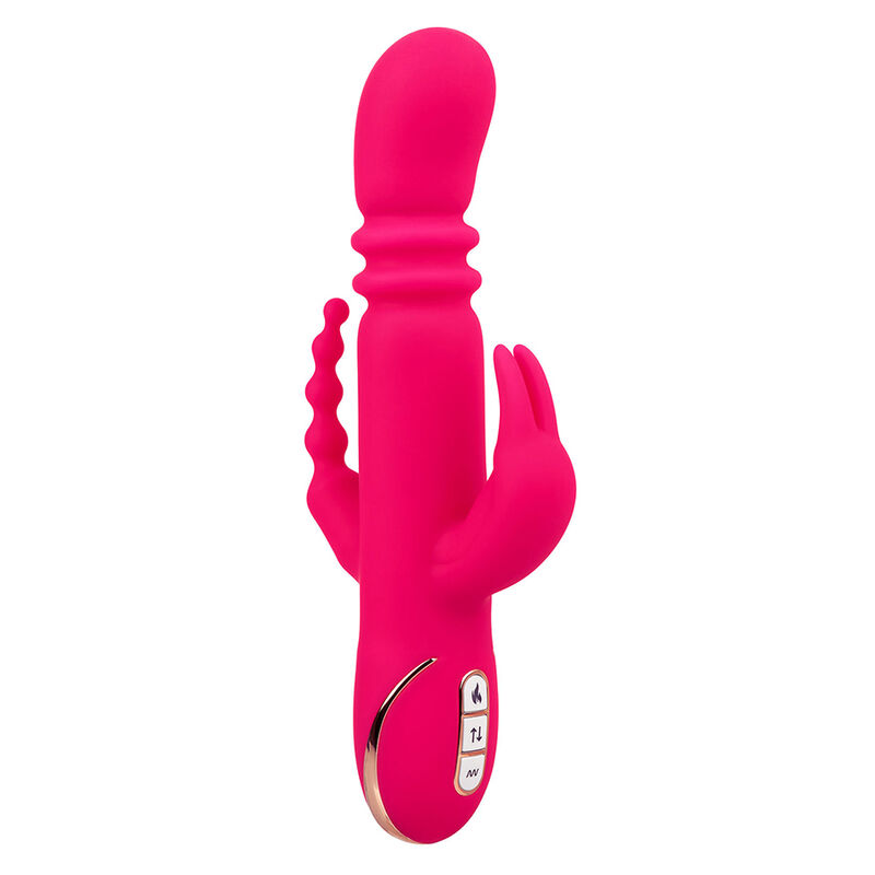 Calexotics-Jack Fantasy Vibratore Coniglio Triplo Riscaldato Rosa-7 · Vibratori (imaginea 9)