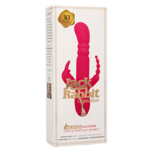 Calexotics-Jack Fantasy Vibratore Coniglio Triplo Riscaldato Rosa-7 · Vibratori (imaginea 5)