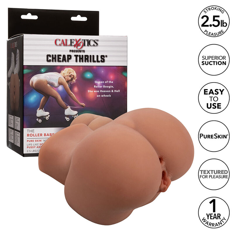 Calexotics-Roller Babe Doppio Masturbatore, Colore Flesh-Ventosa · Masturbatori (immagine 9)