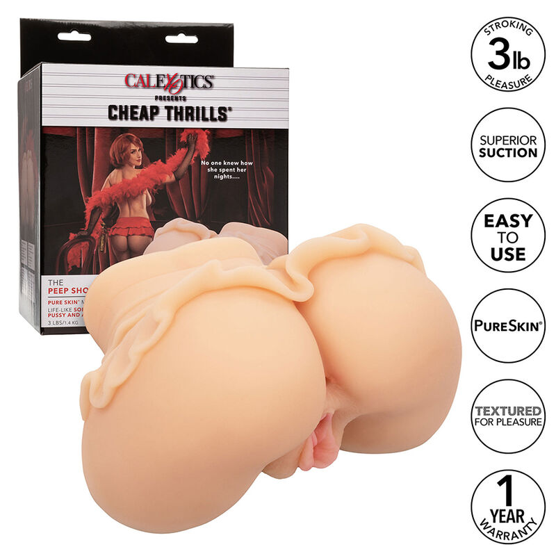 Calexotics-Il Peep Show Girl Doppia Masturbazione Realist Flesh · Masturbatori (imaginea 9)