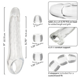 Calexotics-Maxx Extension Pene Regolabile Trasparente · Anelli & Guaine per pene (immagine 6)