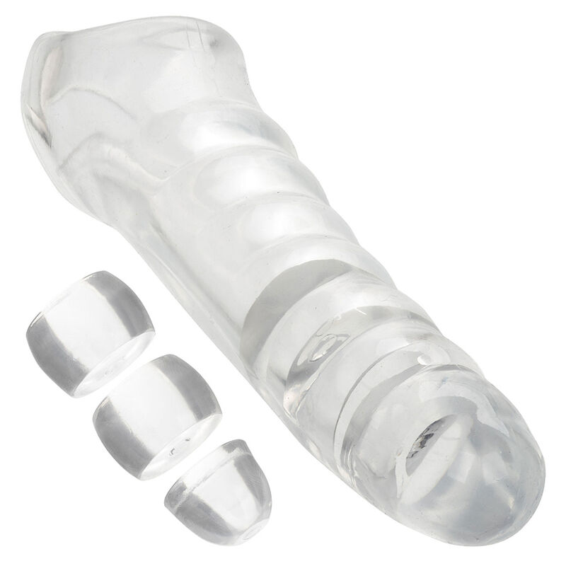 Calexotics-Maxx Extension Pene Regolabile Trasparente · Anelli & Guaine per pene (immagine 5)
