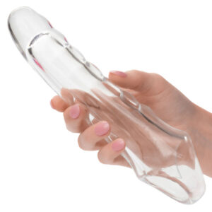 Calexotics-Maxx Extension Pene Regolabile Trasparente · Anelli & Guaine per pene (immagine 3)