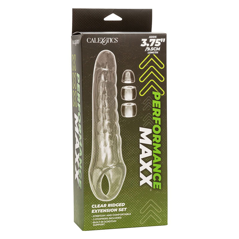Calexotics-Maxx Extension Pene Regolabile Trasparente · Anelli & Guaine per pene (immagine 2)