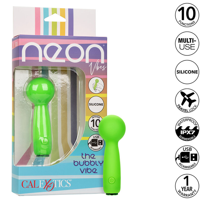 Calexotics-Mini Massaggiatore Neon Vibes Il Bubbly Vibe 10 modalità 10 Calexotics-Mini Massaggiatore Neon Vibes Il Bubbly Vibe 10 modalità · Vibratori (imaginea 10)