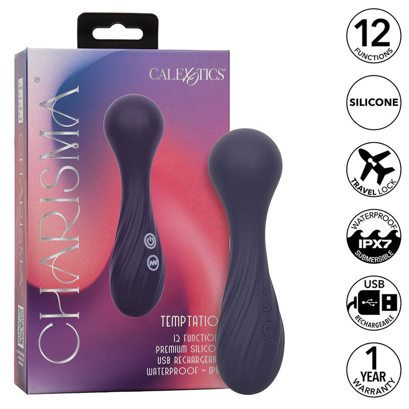 Calexotics-Charisma Temptation Massager 12 Funzioni Viola-Silicone 2 Calexotics-Charisma Temptation Massager 12 Funzioni Viola-Silicone · Vibratori (imaginea 2)