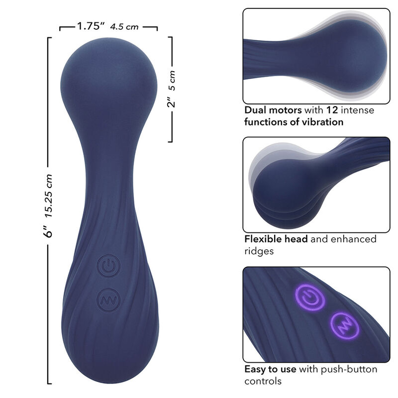 Calexotics-Charisma Temptation Massager 12 Funzioni Viola-Silicone · Vibratori (imaginea 7)