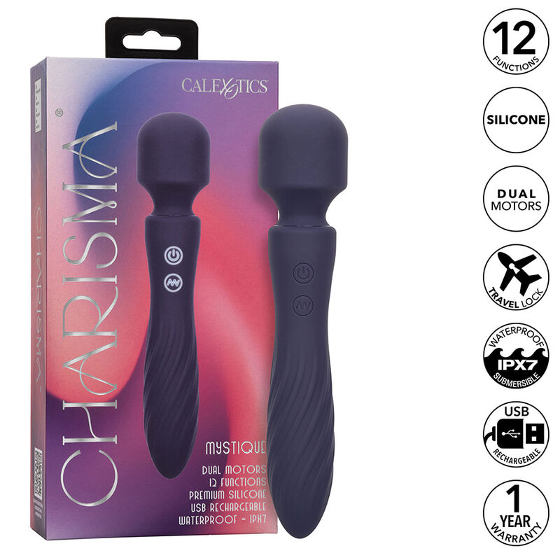 Calexotics-Charisma Mystique Massaggiatore con Motori Doppio 12 Funzioni · Vibratori (imaginea 10)