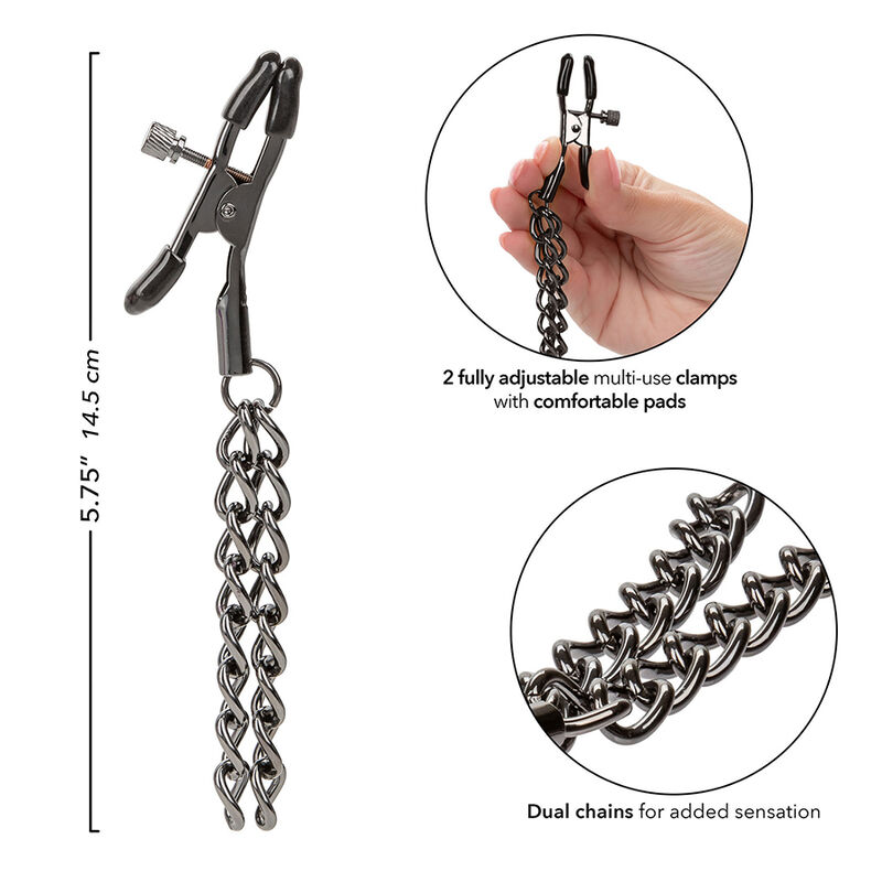 Calexotics-Euphoria Chain Morsetti per capezzoli 14.5 cm · Accessori BDSM (imaginea 5)