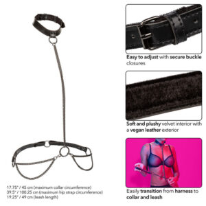 Calexotics-Euphoria Imbracatura con Catena Convertibile in Cordone · Bondage & Manette (immagine 2)
