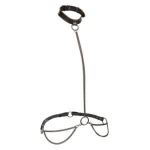 Calexotics-Euphoria Imbracatura convertibile con catena, collana e guinzaglio · Bondage & Manette